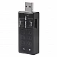 Black USB Intelligent Digital Display Current & Voltage Tester