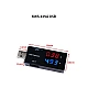 Black USB Intelligent Digital Display Current & Voltage Tester