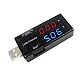 Black USB Intelligent Digital Display Current & Voltage Tester