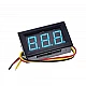Blue 0.36 inch Digital Three-Wire DC Voltmeter With Case