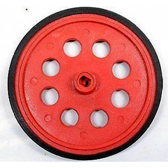 BO Gear Motor Wheel - Red - Robot Spare Parts -