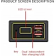 Car Battery Voltage & Power Display Module With Dual USB Supports Multi-Protocol Fast Charging