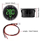 Circular 0.56" DC 4-100V Round Two-wire Digital Voltmeter (Green LED)