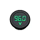 Circular 0.56" DC 4-100V Round Two-wire Digital Voltmeter (Green LED)