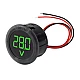 Circular 0.56" DC 4-100V Round Two-wire Digital Voltmeter (Green LED)