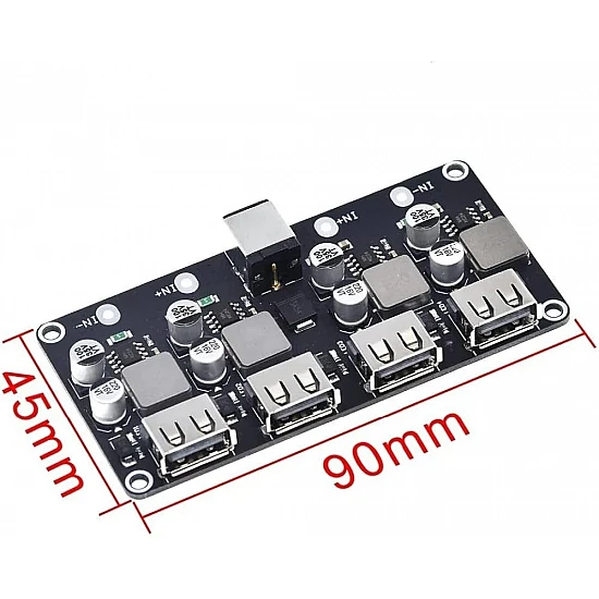 DC step-down QC2.0 QC3.0 Fast Charging 4 Ports Charging Board