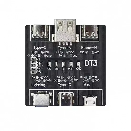 DT3 Data Line Detection Board With Type-c Interface & Fast Charging Line Abnormality Detector