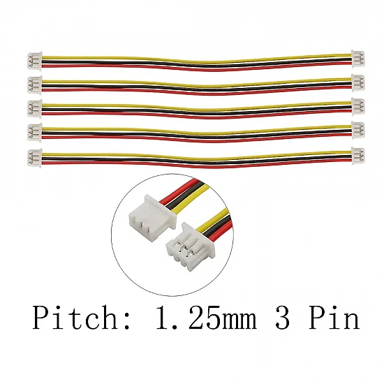Dual Head 3 Pin JST-XH 1.25mm Wire