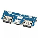 Dual USb Power Bank MotherBoard For Lithium Battery With Type-C & Micro USB 5v2.4A