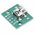 Female Micro USB Type-B to Dip Mini 5P Plug Adapter Board