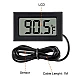 FY-10 Digital Thermometer with 1M Waterproof Probe - Black