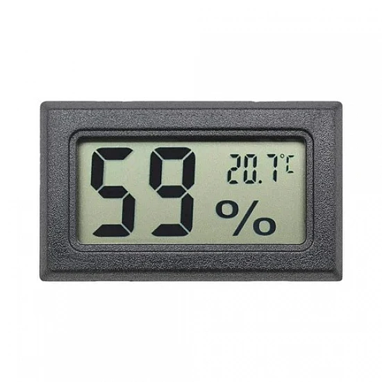 FY-11 Mini Digital Thermometer with Inbuilt Sensor - Black