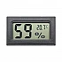 FY-11 Mini Digital Thermometer with Inbuilt Sensor - Black