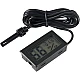FY-12 Digital Thermometer & Hygrometer with 1M Probe - Black