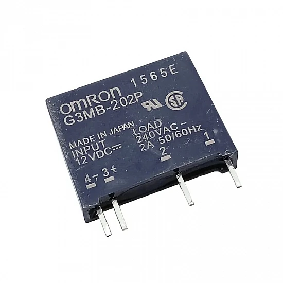 G3MB-202P-12VDC Solid State Relay - 2A 240VAC Zero-Cross PCB Mount