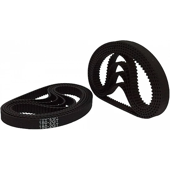 GT2 180mm Closed Loop Rubber Timing Belt 6mm Width
