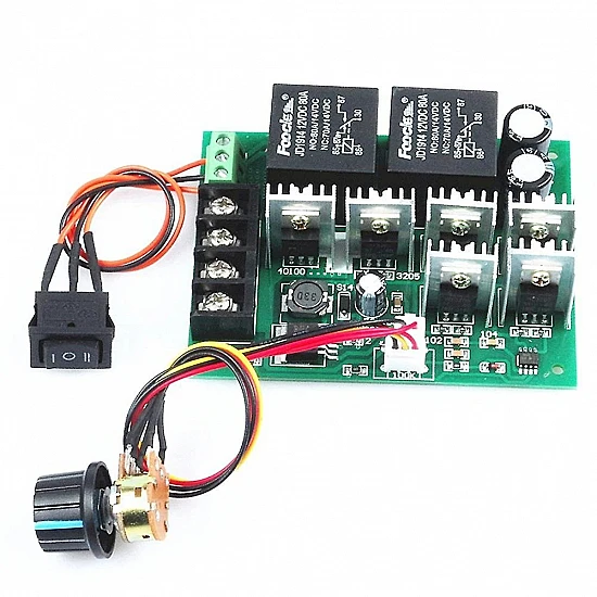 High Power 12V/24V/36V 40A Forward & Reverse PWM Motor Speed Controller Board For Brush Motors