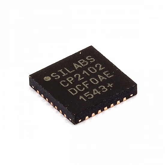  CP2102N-A02-GQFN28R USB to UART Bridge Controller Chip (QFN-28)