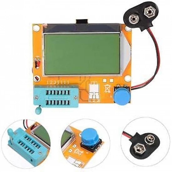 LCR-T4 Graphical Transistor Tester with Resistor, Capacitor, ESR, and SCR LCD Display