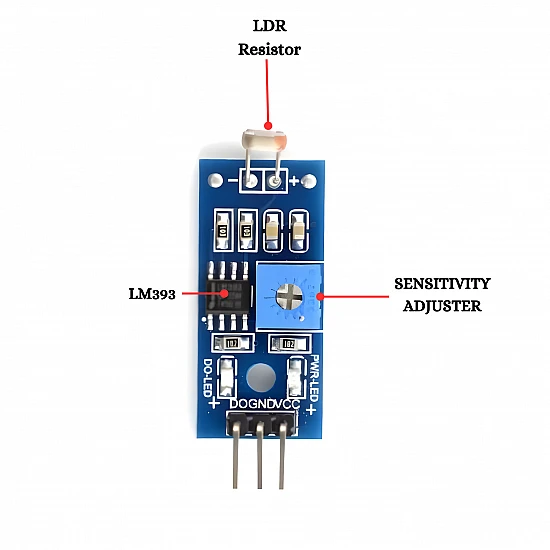 LM393 Photosensitive LDR Sensor Module With Digital Output