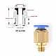PC4-M6 Pneumatic Quick Connector for 3D Printer Extruder
