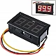 Red 0.36 inch Digital Three-Wire DC Voltmeter With Case
