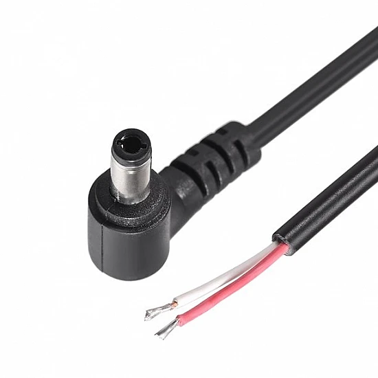 Right Angle DC 5.5*2.5mm Power Adapter Charger Cable