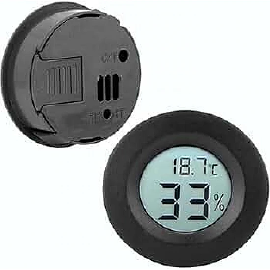 Round Electronic Thermometer & Hygrometer