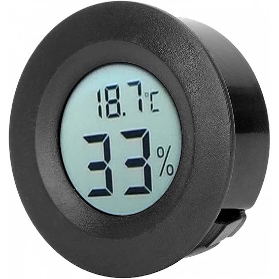 Round Electronic Thermometer & Hygrometer