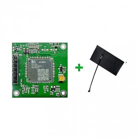 SIMCom A7680C-LNNV 4G LTE Cat1 Core Board with Voice and GPS Support