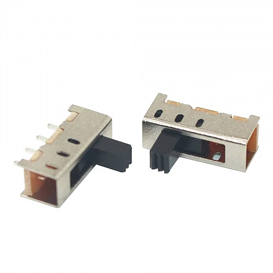 SS-13F08/13F12 (1P3T) Single Row Four-Pin Three-Position Vertical Toggle Switch 3mm Handle Length