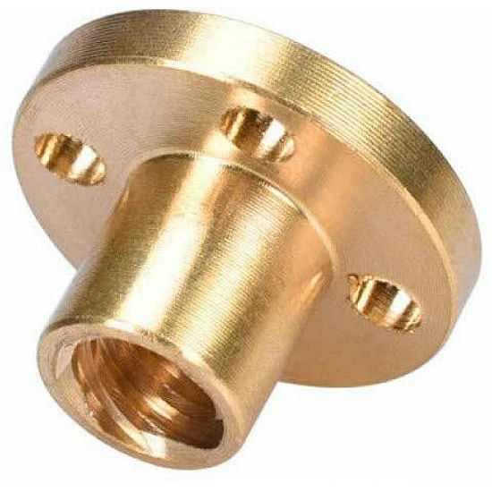 T8 Lead Screw Round Flange Nut 8mm Pitch