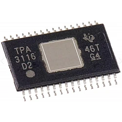 TPA3116D2DADR 50W Stereo Class D Audio Amplifier HTSSOP-32