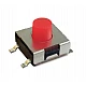 TS-E004 Tactile 6.2*6.2*4.3 Red Head 4 Four-Pin SMD Switch