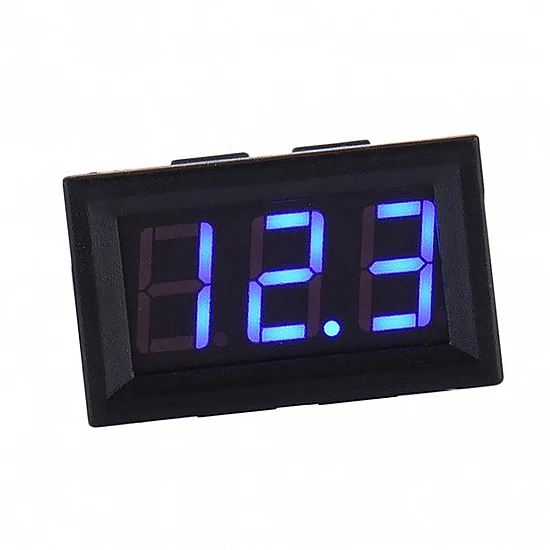 Two-wire DC 5V-120V digital 0.56" Blue display voltmeter