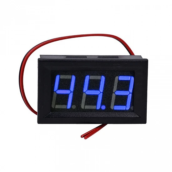 Two-wire DC 5V-120V digital 0.56" Blue display voltmeter