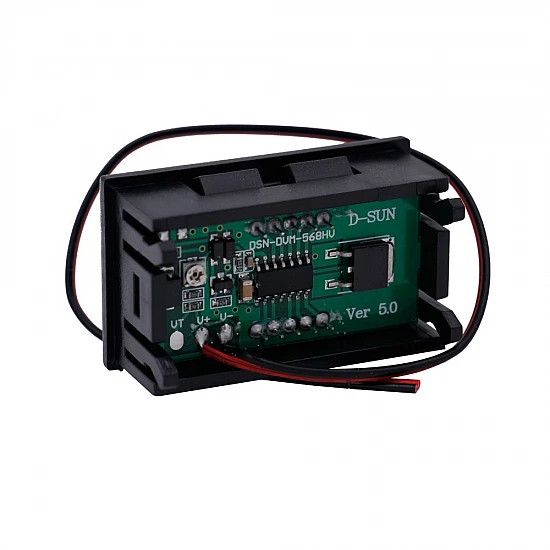 Two-wire DC 5V-120V digital 0.56" Red display voltmeter