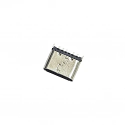 Type-C 6P 6.8mm Long Female Fast Charging 180 Degree SMT Connector 