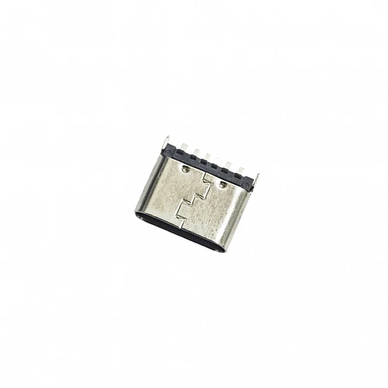 Type-C 6P 6.8mm Long Female Fast Charging 180 Degree SMT Connector