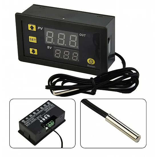W3230 High Precision 12v Temperature Controller Digital Display Thermostat Module