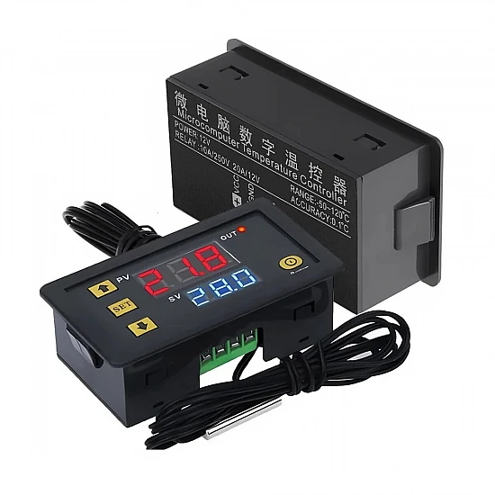 W3230 High-Precision Digital Temperature Controller - DC 24V Thermostat Module