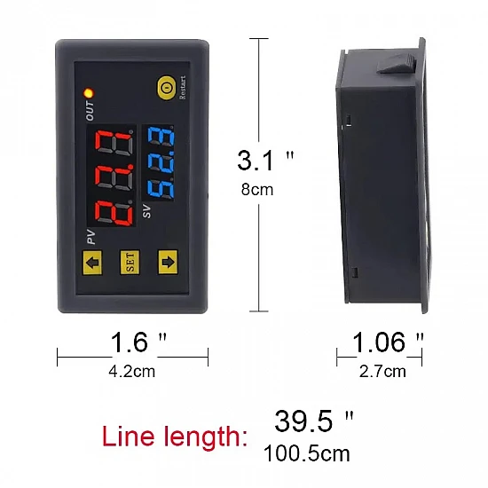 W3230 High-Precision Digital Temperature Controller - DC 24V Thermostat Module