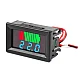Waterproof 12V-60V Universal Battery Capacity & Voltmeter - Blue Display