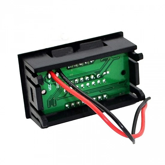 Waterproof 12V-60V Universal Battery Capacity & Voltmeter - Red Display