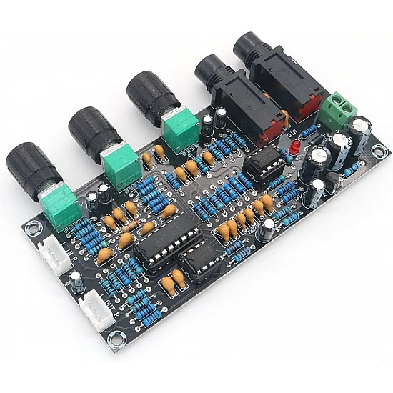 XH-M273 Digital Karaoke Reverb Board - PT2399 Dual Mic Amplifier DC 12-24V