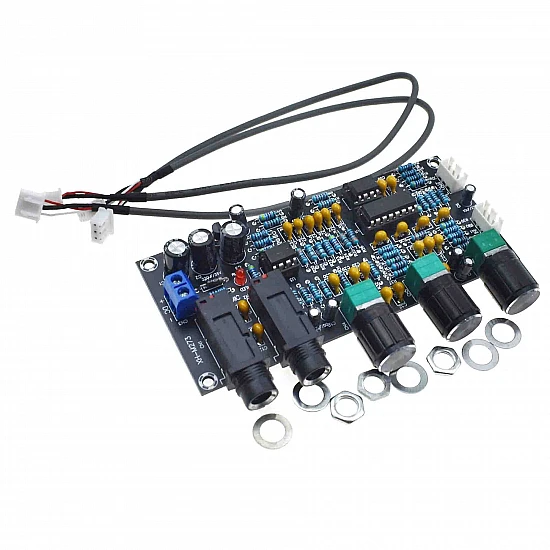 XH-M273 Digital Karaoke Reverb Board - PT2399 Dual Mic Amplifier DC 12-24V