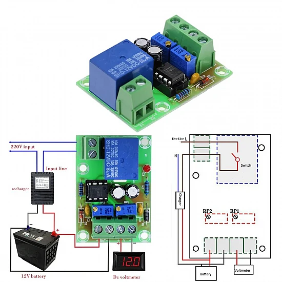 XH-M601 12V Battery Charging Control Board