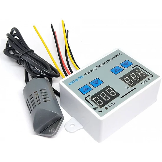XK-W1099 Dual Digital Temperature and Humidity Controller 110-220V