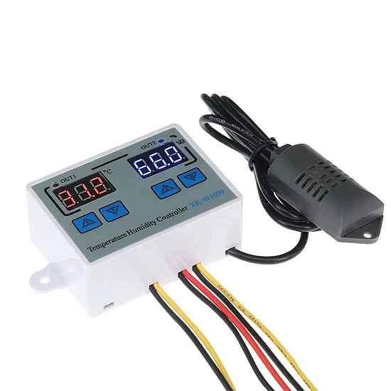 XK-W1099 Dual Digital Temperature and Humidity Controller 24V DC