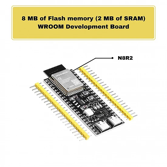 YD-ESP32-S3 N8R2 Development Board - 8MB Flash 2MB PSRAM